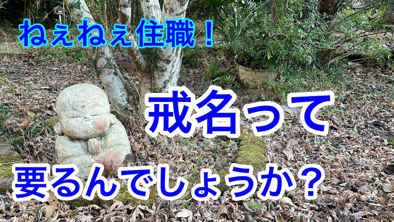 戒名って要るんでしょうか？