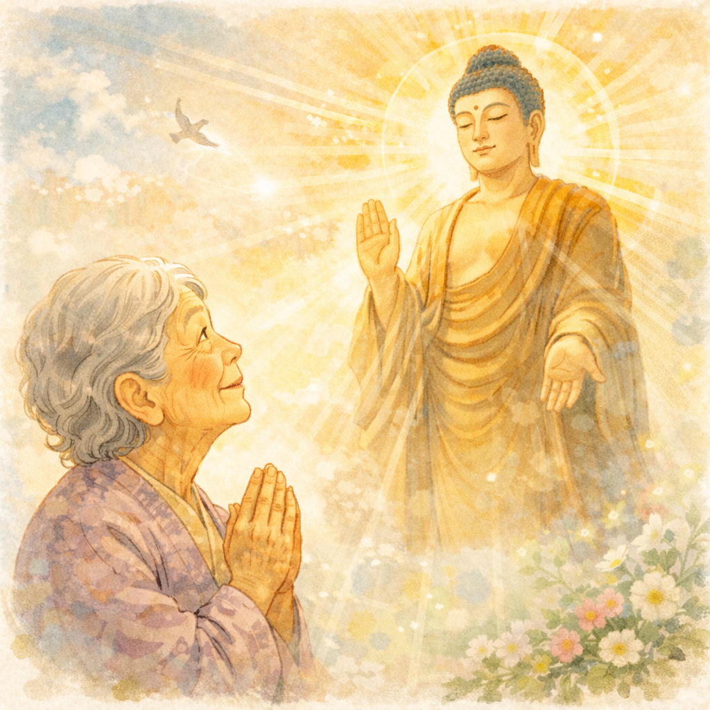 仏様とおばあさん