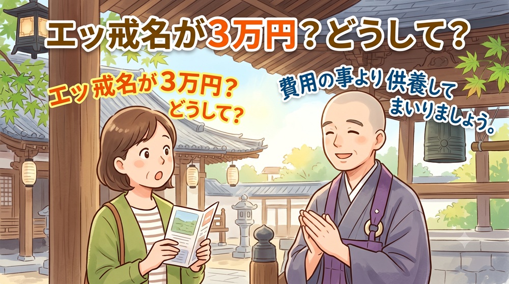 戒名が3万円