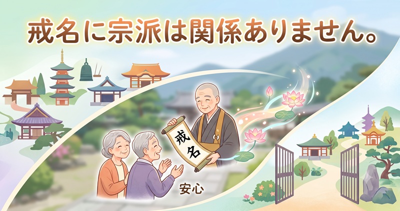 戒名に宗派は関係ない