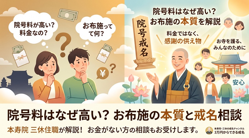 院号料はなぜ高い？お寺に「戒名料」が存在しない理由とお布施の本質