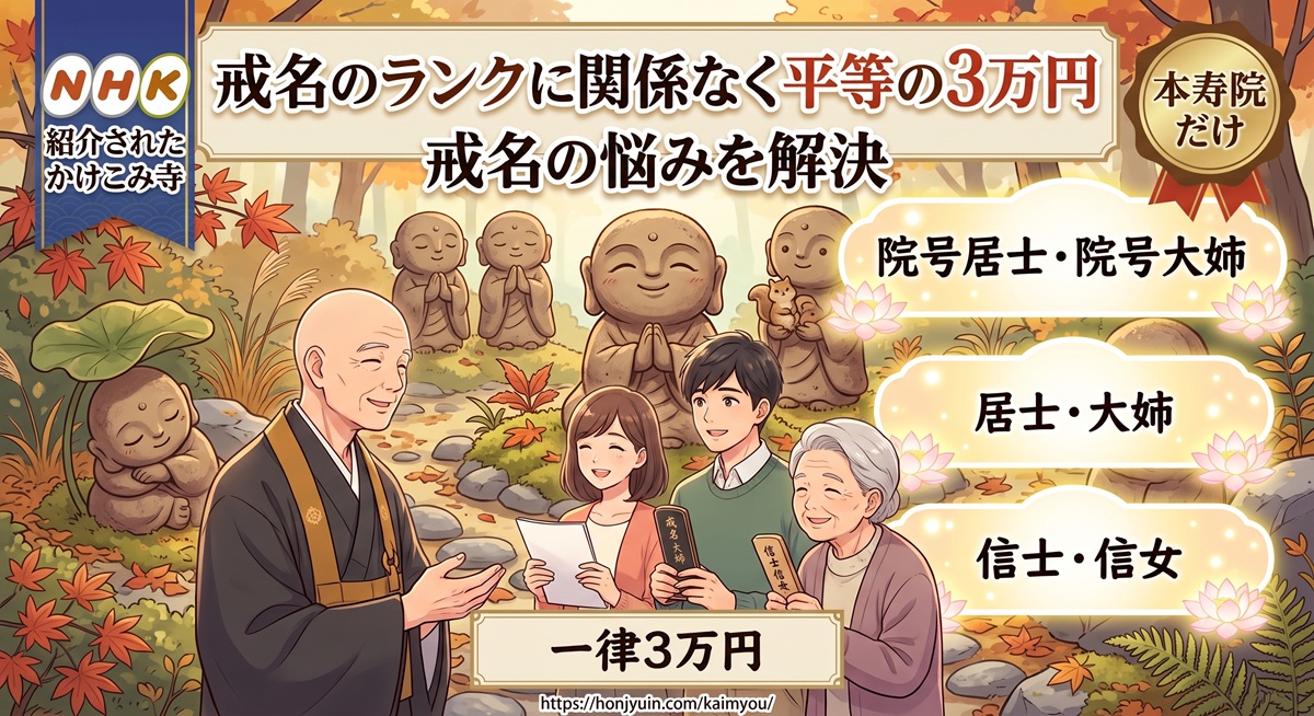 戒名が3万円