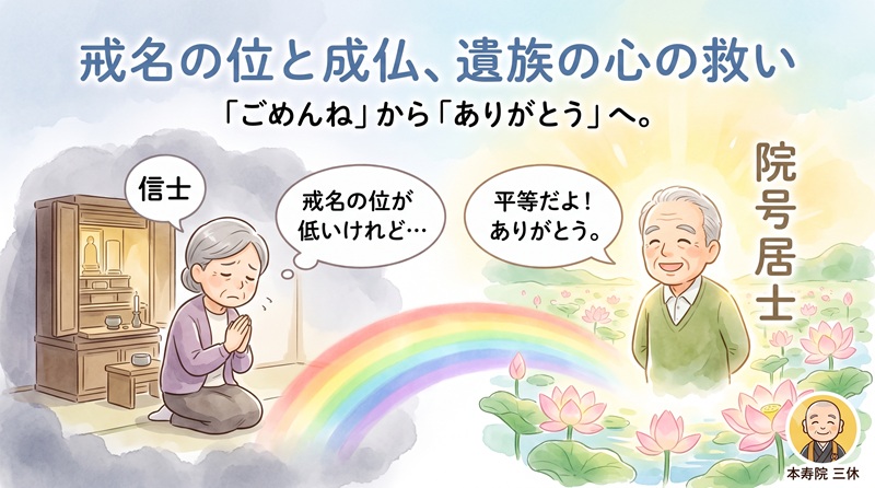 戒名のランク（位）が低いと成仏できない？あの世での差別と「残された人の心」の救い