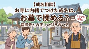 お寺に内緒の戒名はお墓で揉める？菩提寺との付き合い方と納骨トラブル