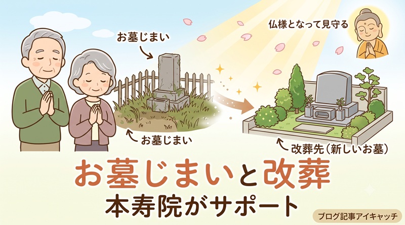 お墓じまい代行が急増！トラブルを防ぐ手順と本寿院の3万円お骨仏｜本寿院