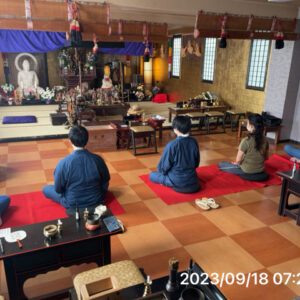 早朝座禅会2023年９月