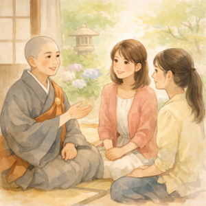 尼僧さんと会話