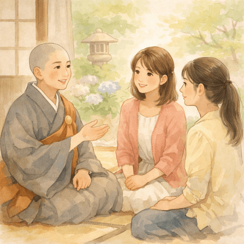 尼僧さんと会話