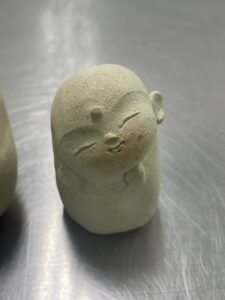 6月に作った土仏